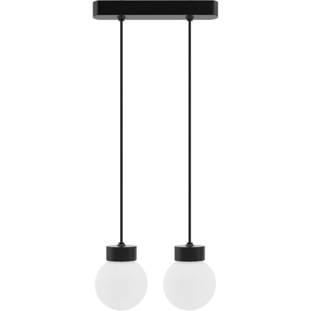 HELLUX 8570239 Lampa wisząca Barrel-Orb Kula 2pł czarny