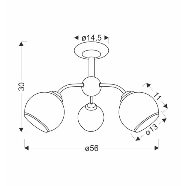 CANDELLUX 33-26569 MARINEN LAMPA WISZĄCA CZARNY 3X40W E27 KLOSZ BIAŁY Z OBWÓDKĄ