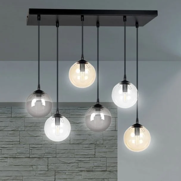 EMIBIG 714/6M1 LAMPA WISZĄCA COSMO 6 BL MIX1