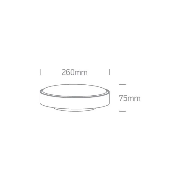 ONE LIGHT 67280N/AN/W Poka plafon antracyt LED 3000K 16W IP65