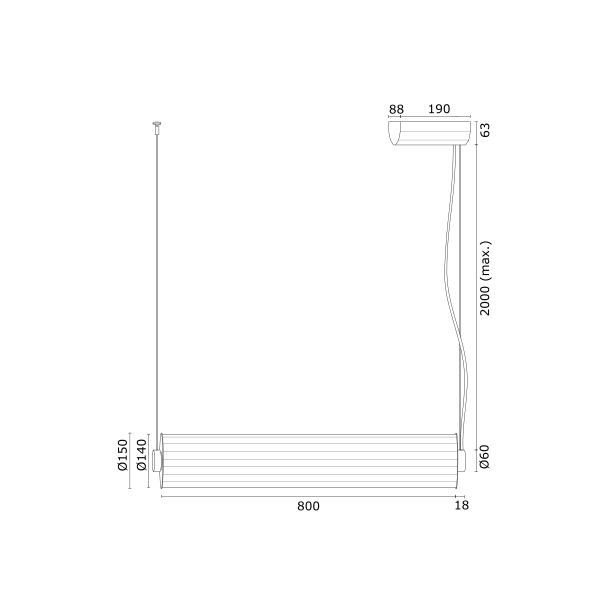 ARGON 8627 HAMPTON lampa wisząca 1 pł.