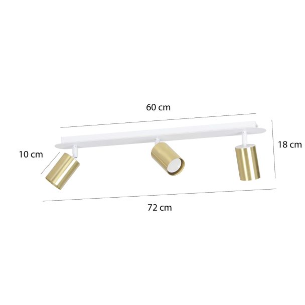 EMIBIG 623/3 ZEN 3 WHITE LAMPA SUFITOWA