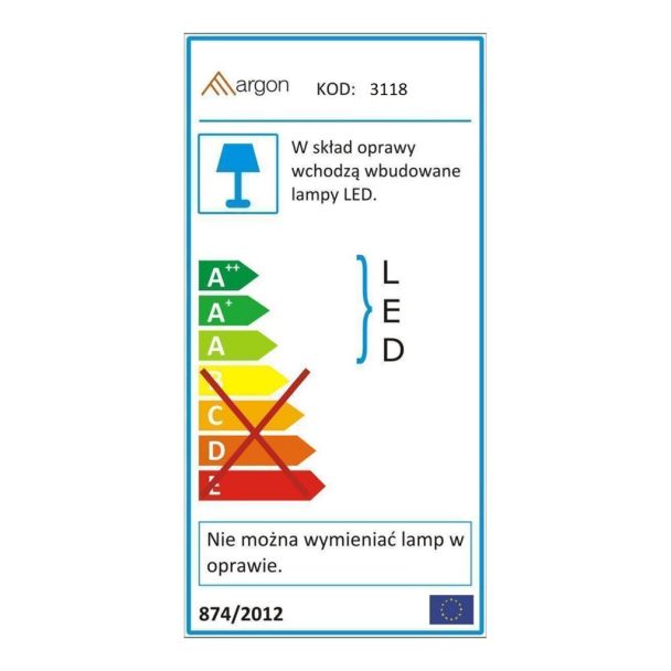 ARGON TYBER2 3118 plafon 1 pł. okrągły led