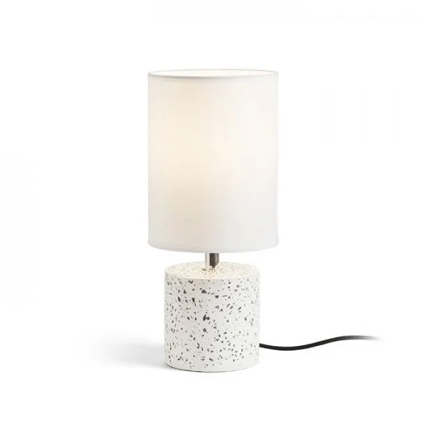 RENDL R13294 CAMINO stołowa z abażurem biała decor teraco 230V E27 28W