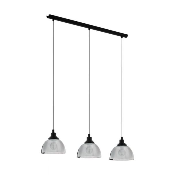 EGLO 98384 LAMPA BELESER OPRAWA WISZĄCA HL/3 E27 SCHWARZ/SW-TRANSP.BELESER