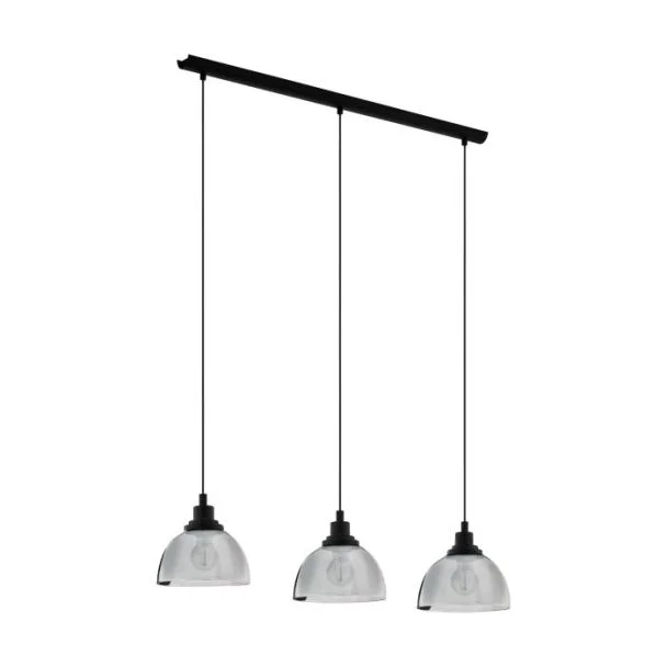EGLO 98384 LAMPA BELESER OPRAWA WISZĄCA HL/3 E27 SCHWARZ/SW-TRANSP.BELESER