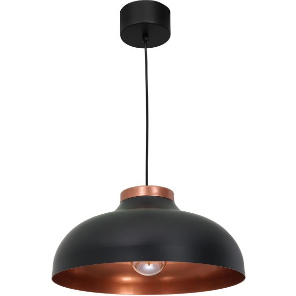 LUMINEX 1735 żyrandol Basca black/copper 1