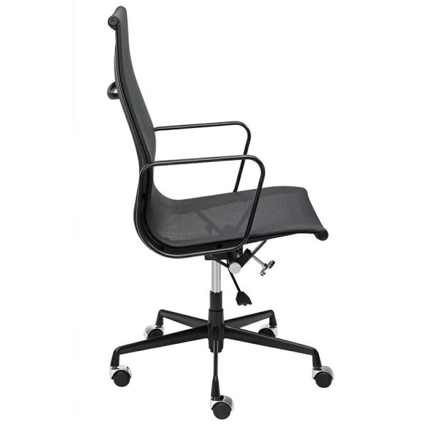 King Home A055.BLACKM Fotel biurowy AERON PREMIUM czarny - siatka, aluminium