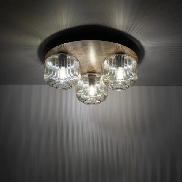 TK-LIGHTING 11068 SALVIA BROWN LAMPA SUFITOWA 3XE14