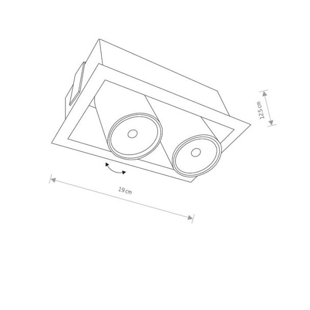NOWODVORSKI 8938 EYE MOD lampa podtynkowa