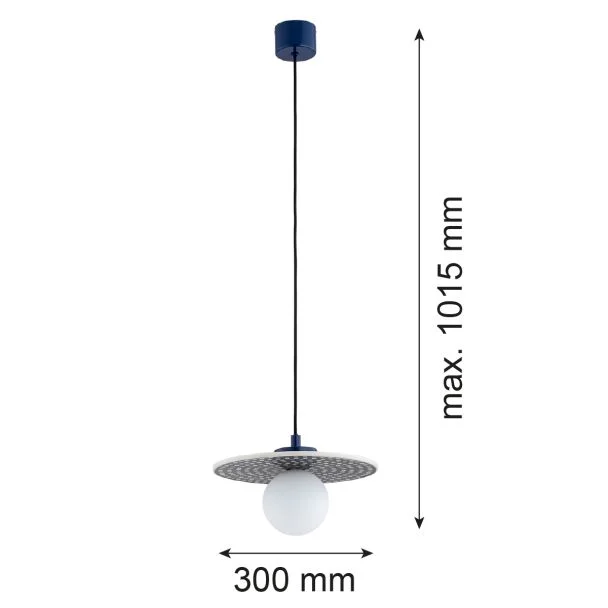 ARGON 8950 BOLL lampa wisząca 1 pł. z ceramiki bolesławieckiej