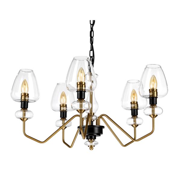 ELSTEAD Armand DL-ARMAND5-AB 5 Light Chandelier - Aged Brass