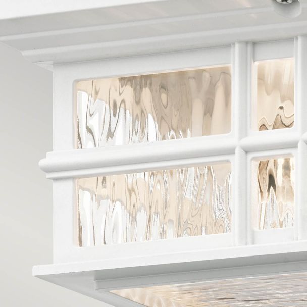 ELSTEAD Beacon Square KL-BEACON-SQUARE-F-WHT 2 Light Flush Mount