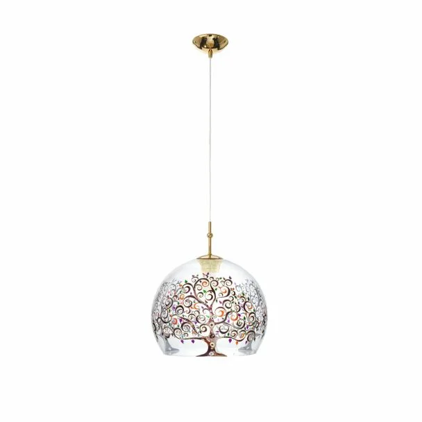 KOLARZ 0392.31M.3.AL.MT LUNA lampa wisząca złoto 24K