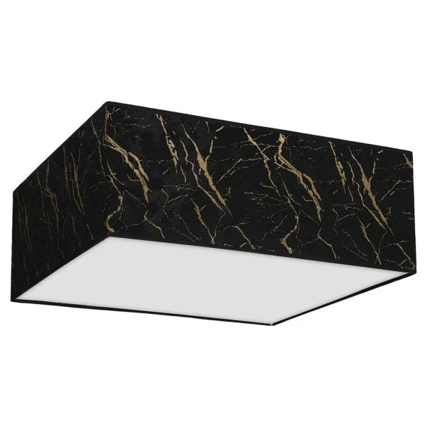 MILAGRO MLP7293 Lampa sufitowa SENSO Black/Gold kwadrat 500mm 3xE27