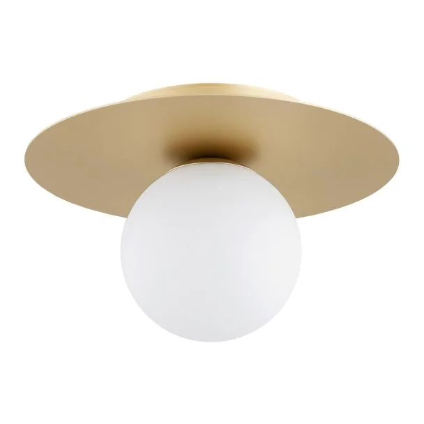 ARGON 8262 SPELLO plafon 1 pł. opal mat, złoty