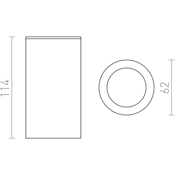 RENDL R12516 MOMA sufitowa czarna 230V GU10 35W