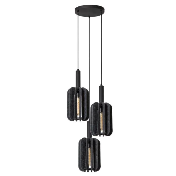 LUCIDE RAFAL 45492/13/36 LAMPA WISZĄCA szary i odcienie szarości