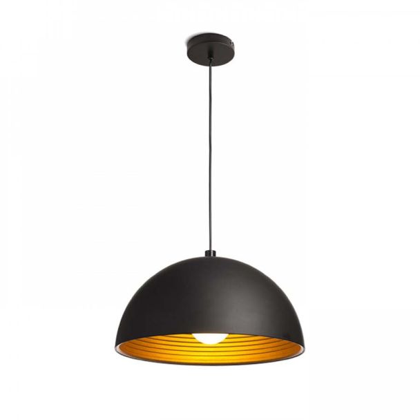 RENDL R11766 CARISSIMA 40 wisząca czarna/złota 230V E27 42W
