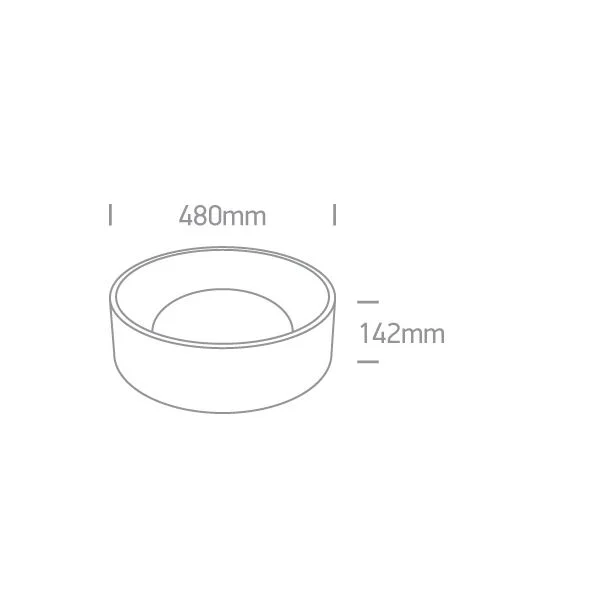 ONE LIGHT 67452/W/W Asteri biały plafon LED 3000K 30W IP20