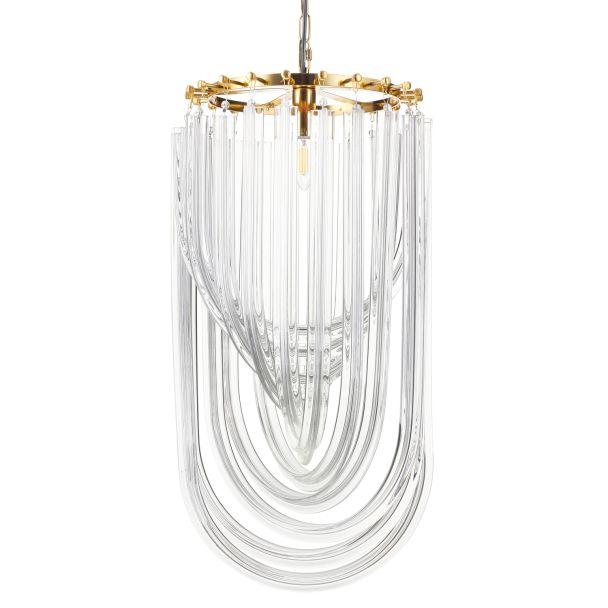 Step into design DP0339-400 gold Lampa wisząca WAVE złota 40 cm