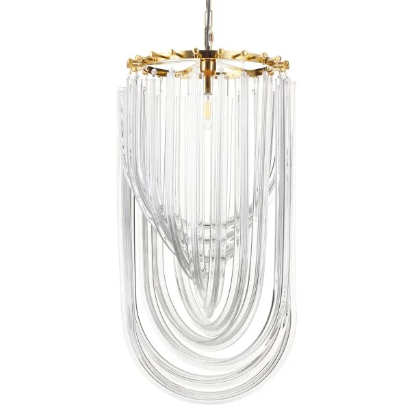 Step into design DP0339-400 gold Lampa wisząca WAVE złota 40 cm