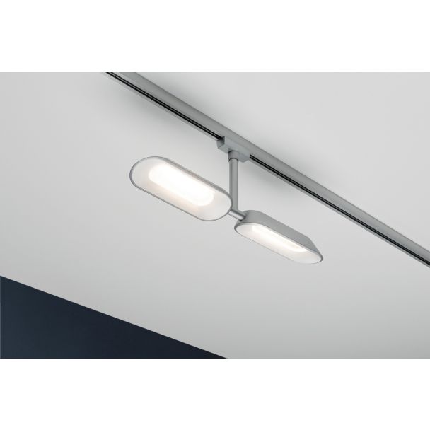 WYPRZEDAŻ PAULMANN 95469 URail LED spot Chochla 2 x 8 W chrom mat / biały Możliwość przyciemniania oprawa 1-fazowy