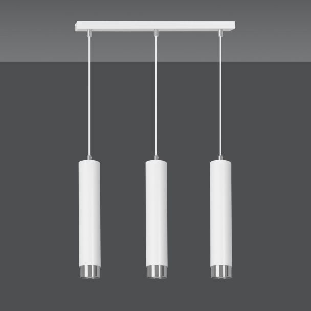 EMIBIG 641/3 LAMPA WISZĄCA KIBO 3 WH/CHROME