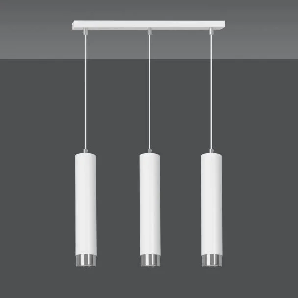 EMIBIG 641/3 LAMPA WISZĄCA KIBO 3 WH/CHROME
