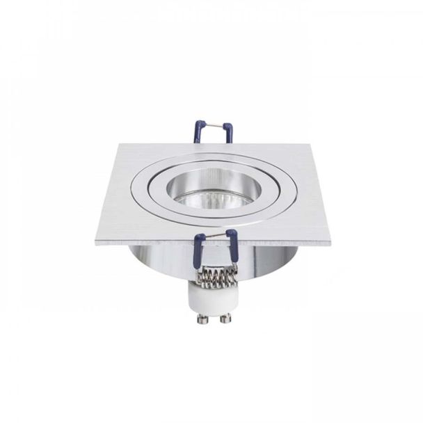 RENDL R12709 PASADENA GU10 SQ I wpuszczana aluminium szczotkowane 230V GU10 50W