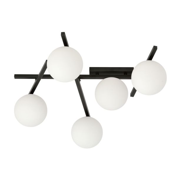 EMIBIG 1103/5 LAMPA SUFITOWA SMART 5 BLACK/OPAL