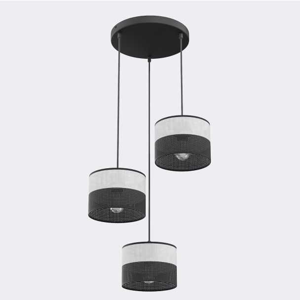 EMIBIG 1652/3PREM KARBON 3 BL GRAY PREM LAMPA WISZĄCA