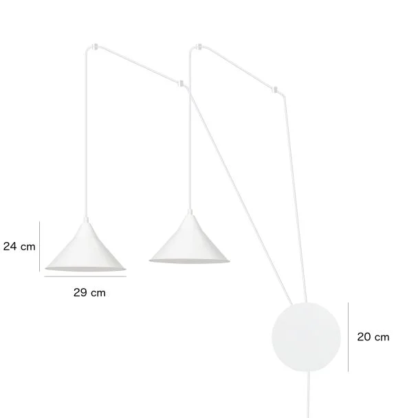 EMIBIG 160/2 ABRAMO 2 BLACK LAMPA WISZĄCA