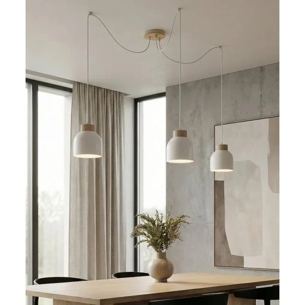 EMIBIG 1625/3 KRU 3 WHITE LAMPA WISZĄCA