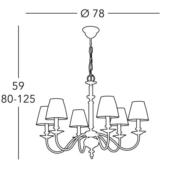 KOLARZ 0195.86.4 ASCOT żyrandol