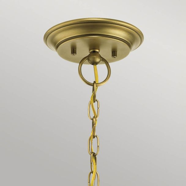 ELSTEAD Waverly KL-WAVERLY5-NBR 5 Light Chandelier - Natural Brass