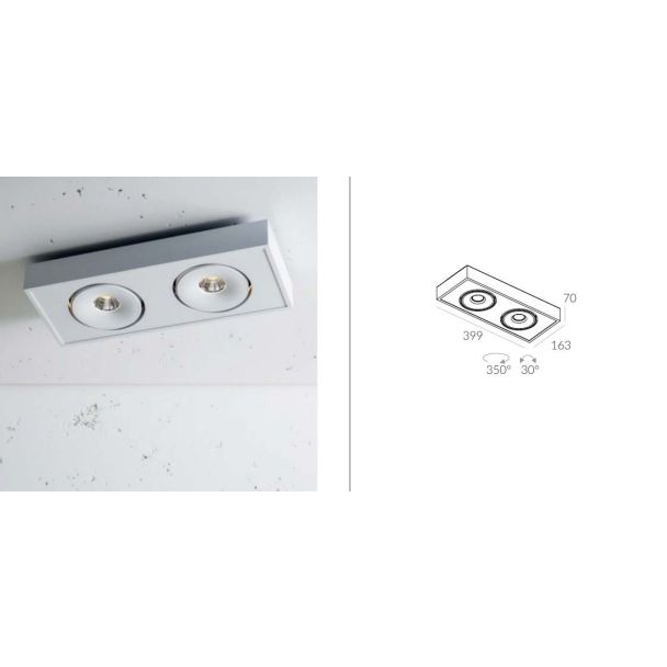 LABRA 3.0726 LAVA 2 NT edge.LED 2x 6.5W On-Off