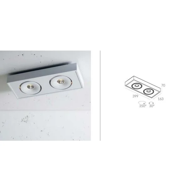 LABRA 3.0726 LAVA 2 NT edge.LED 2x 6.5W On-Off