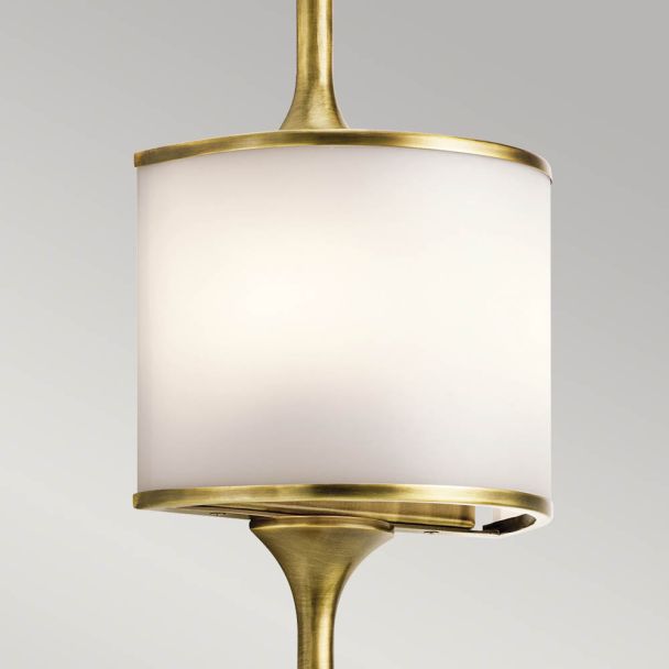 ELSTEAD Mona KL-MONA-L-NBR 2 Light Wall Light - Natural Brass