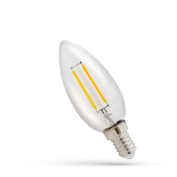 SPECTRUMLED WOJ+14575 ŻARÓWKA LED ŚWIECOWA E-14 230V 1W COG WW CLEAR