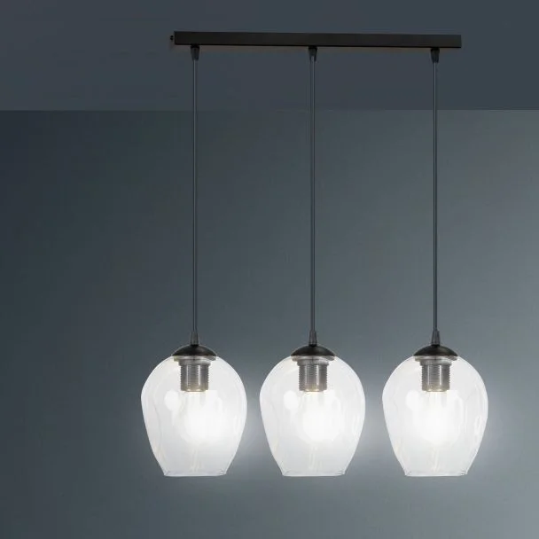 EMIBIG 679/3 LAMPA WISZĄCA ISTAR 3 BL TRANSPARENT