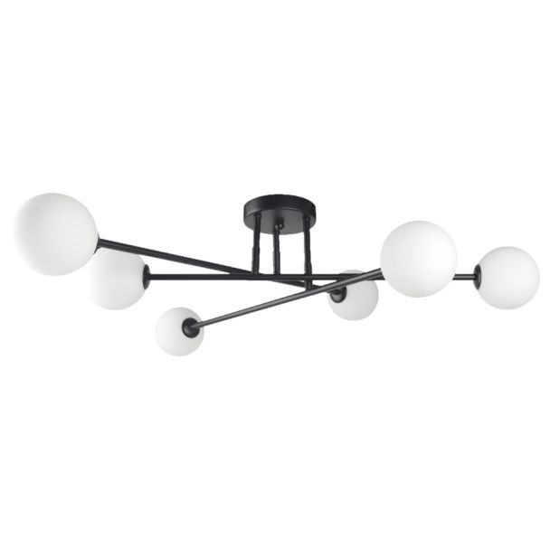 LIGHT PRESTIGE LP-002/6C BK Dorado 6 plafon czarny