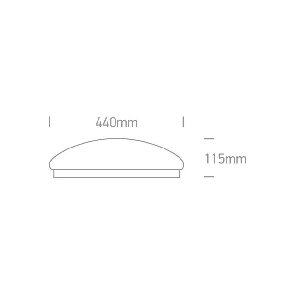 ONE LIGHT 62024C/W Tsami 3 biały plafon LED 3000K 26W