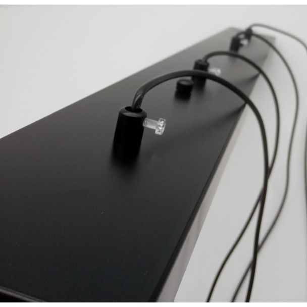 Step into design XT068-4P Lampa wisząca LINEA-4 LONG czarna 70 cm