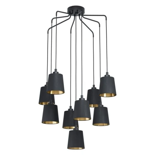 EGLO 39739 LAMPA BERNABETTA OPRAWA WISZĄCA HL/9 E27 SCHWARZ/GOLD BERNABETTA