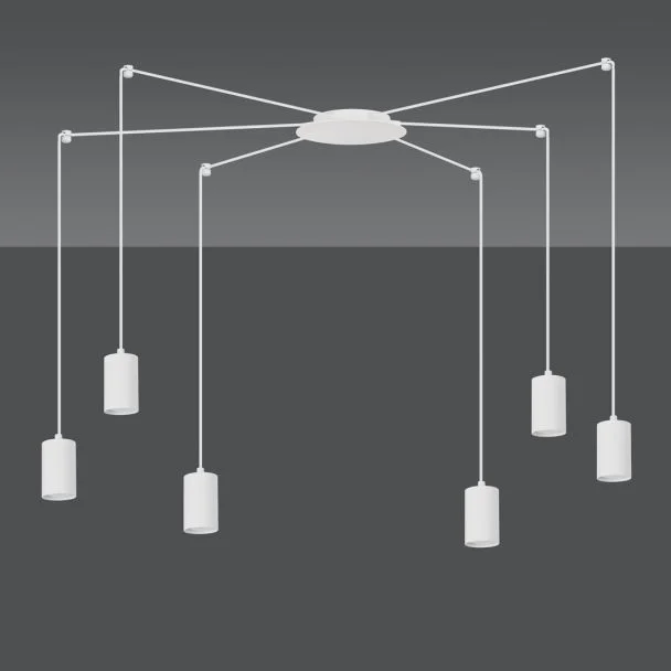EMIBIG 525/6 LAMPA WISZĄCA TRAKER 6 WH/WHITE
