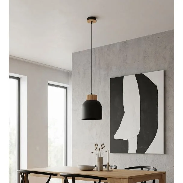 EMIBIG 1629/1 VIGO 1 BLACK LAMPA WISZĄCA