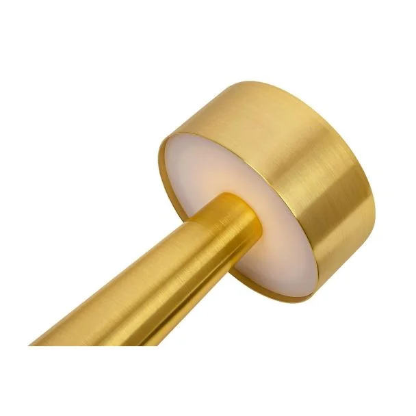 King Home LEE.GOLD Lampa biurkowa LEE złota - wbudowana bateria, LED
