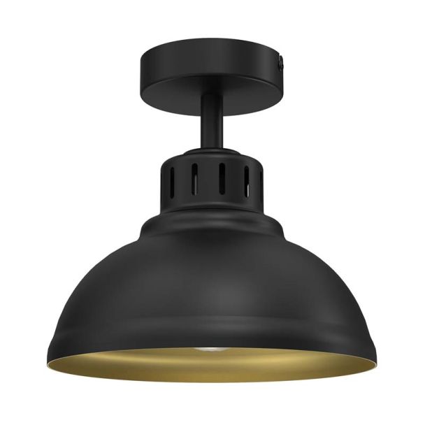 LUMINEX 9115 plafon Sven black/gold 1