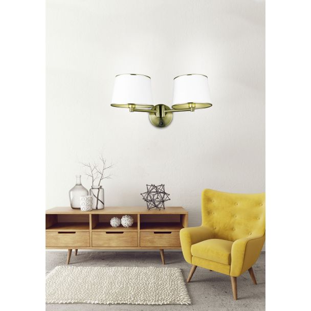 CANDELLUX 22-01309 IBIS LAMPA KINKIET 2X40W E14 PATYNA